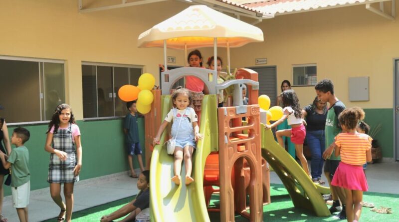 Escola CMEI Pró-Saber tem número de vagas ampliada após reforma geral, em Valparaíso