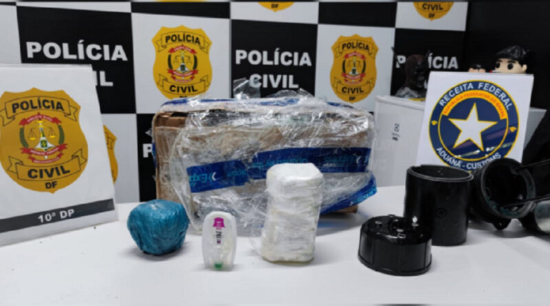 Moradora de Luziânia é presa com 1 kg de pasta base de cocaína no aeroporto de Brasília