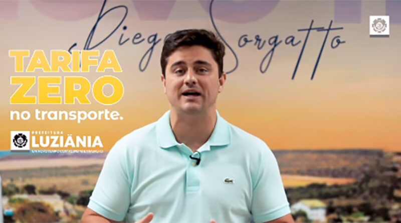 Diego Sorgatto anuncia que o cadastramento para o programa Tarifa Zero inicia amanhã (21)