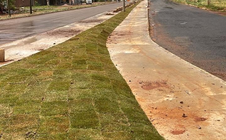 Prefeitura revitaliza passeios públicos na Avenida das Palmeiras no Sol Nascente