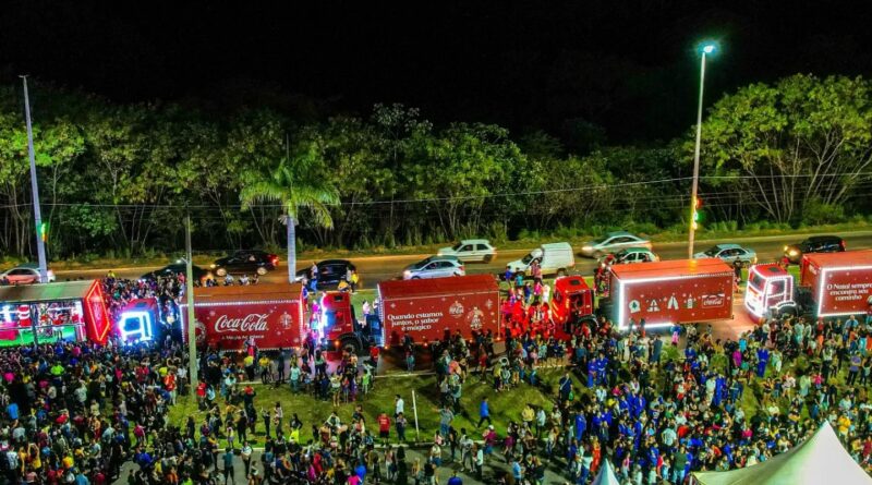 Cidades do Entorno recebem a Caravana Iluminada de Natal da Coca-Cola no mês de dezembro