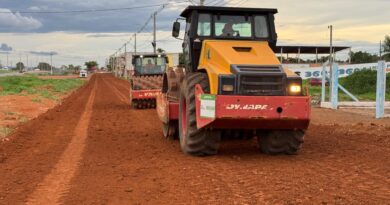 Vila Guará, em Luziânia, recebe obra de pavimentação asfáltica