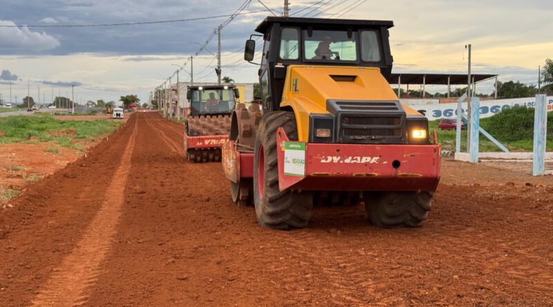 Vila Guará, em Luziânia, recebe obra de pavimentação asfáltica