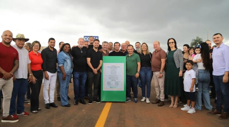 inauguração da ponte costa