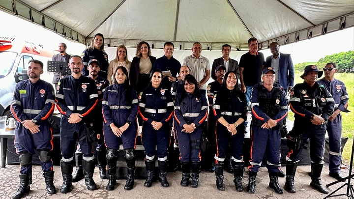 Ao lado de seu antecessor, Lulinha Viana inaugura nova sede do Samu, em Cidade Ocidental