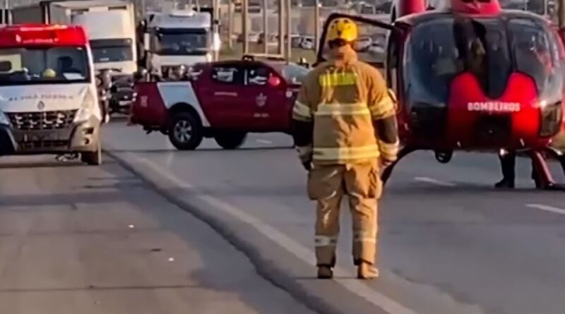 Idosa morre após ser atropelada na BR-040 em Valparaíso de Goiás