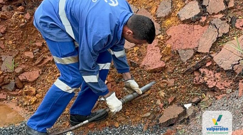 Valparaíso e Saneago inovam com nova tecnologia de manutenção asfáltica