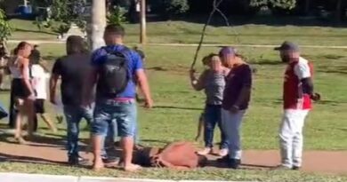 Homem leva taca ao tentar roubar e agredir mulher em feira no DF