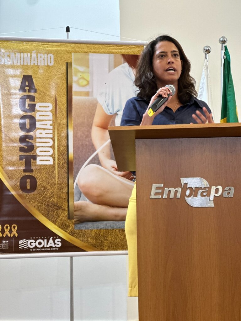 Carol Fleury participa de eventos voltados às mulheres. (Foto: SEDF-GO)