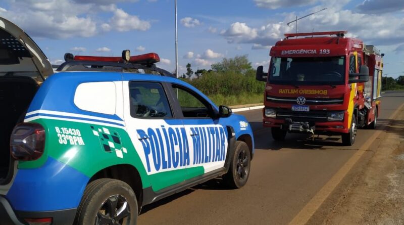 Cobra Jiboia é Resgatada Após Subir em Viatura da Polícia Militar em Cidade Ocidental