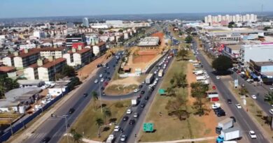 Retorno da BR-040 entre Valparaíso 1 e 2 é fechado para avanço de obras de viaduto