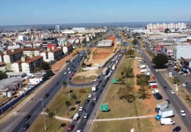 Retorno da BR-040 entre Valparaíso 1 e 2 é fechado para avanço de obras de viaduto