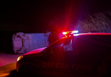 Motorista fica ferido com fratura após acidente na zona rural de Cidade Ocidental