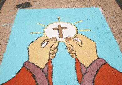 Imagens aéreas de drone mostram tapetes de Corpus Christi em Luziânia