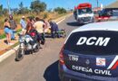 Homem fica ferido após colisão entre moto e carro na SQ19, em Cidade Ocidental Homem fica ferido após colisão entre moto e carro na SQ19, em Cidade Ocidental