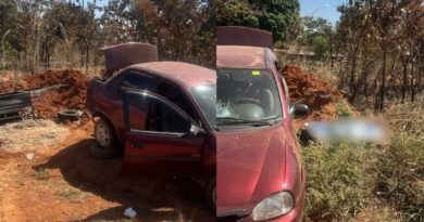 Criança morre e duas mulheres ficam feridas após carro perder o controle e invadir parada de ônibus em Luziânia