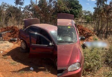 Criança morre e duas mulheres ficam feridas após carro perder o controle e invadir parada de ônibus em Luziânia