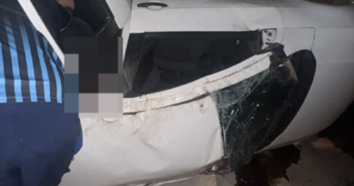 Motorista perde controle e capota com quatro ocupantes na GO-521, em Cidade Ocidental