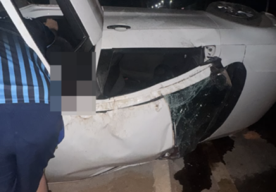 Motorista perde controle e capota com quatro ocupantes na GO-521, em Cidade Ocidental