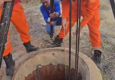 Trabalhador é resgatado após cair em cisterna de 25 metros no Jardim Ingá