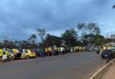 Apoiadores de Flávio Bolsonaro se reúnem em Cidade Ocidental para carreata Apoiadores de Flávio Bolsonaro se reúnem em Cidade Ocidental para carreata