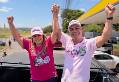 Joscilene do Mangão encerra campanha com carreata em Novo Gama