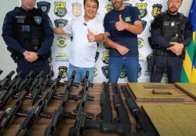 Guarda Civil Municipal de Cidade Ocidental recebe armamentos para reforçar patrulhamento